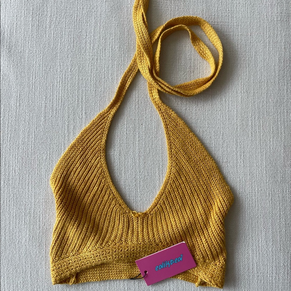 Mustard Yellow Knitted Top